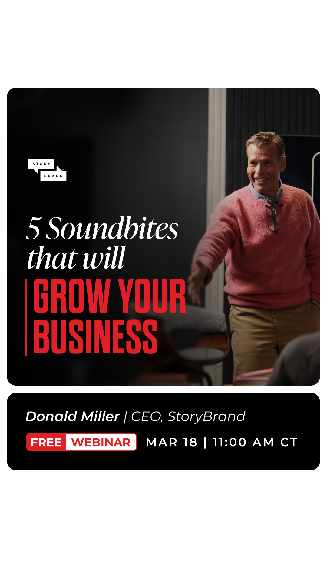 StoryBrand Facebook ad
