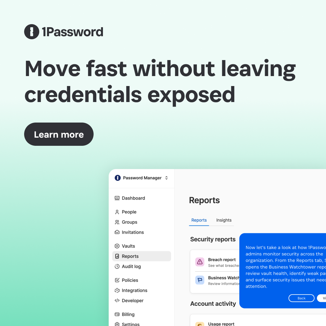1Password Facebook ad