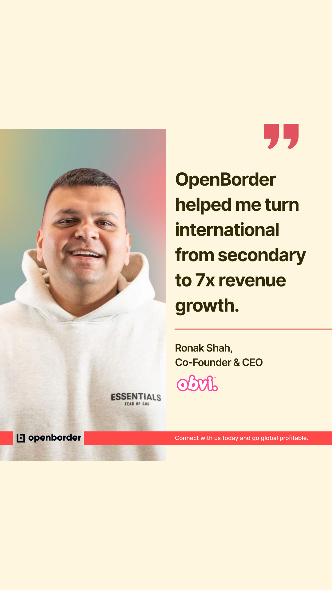 Openborder Facebook ad