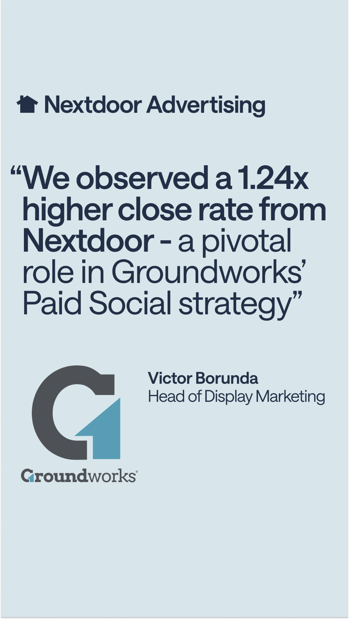Nextdoor for Business Facebook ad