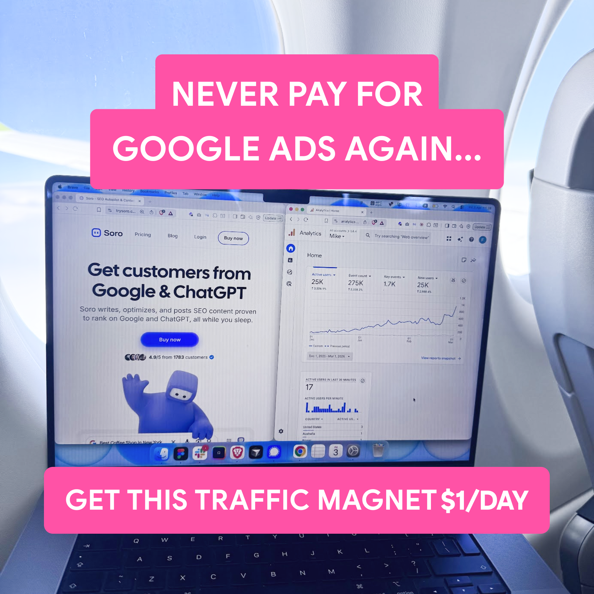 Soro SEO Facebook ad