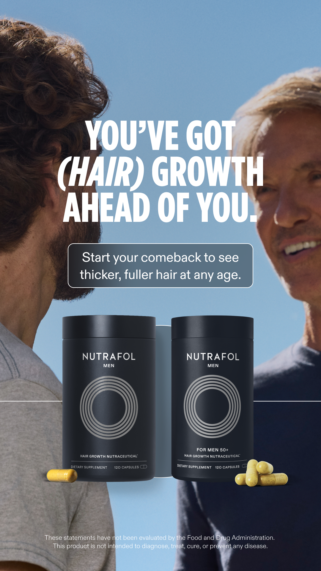 Nutrafol Men Facebook ad