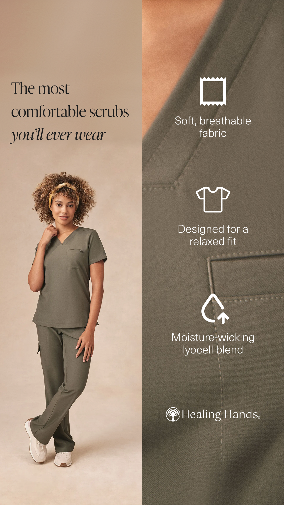 Healing Hands Scrubs Facebook ad
