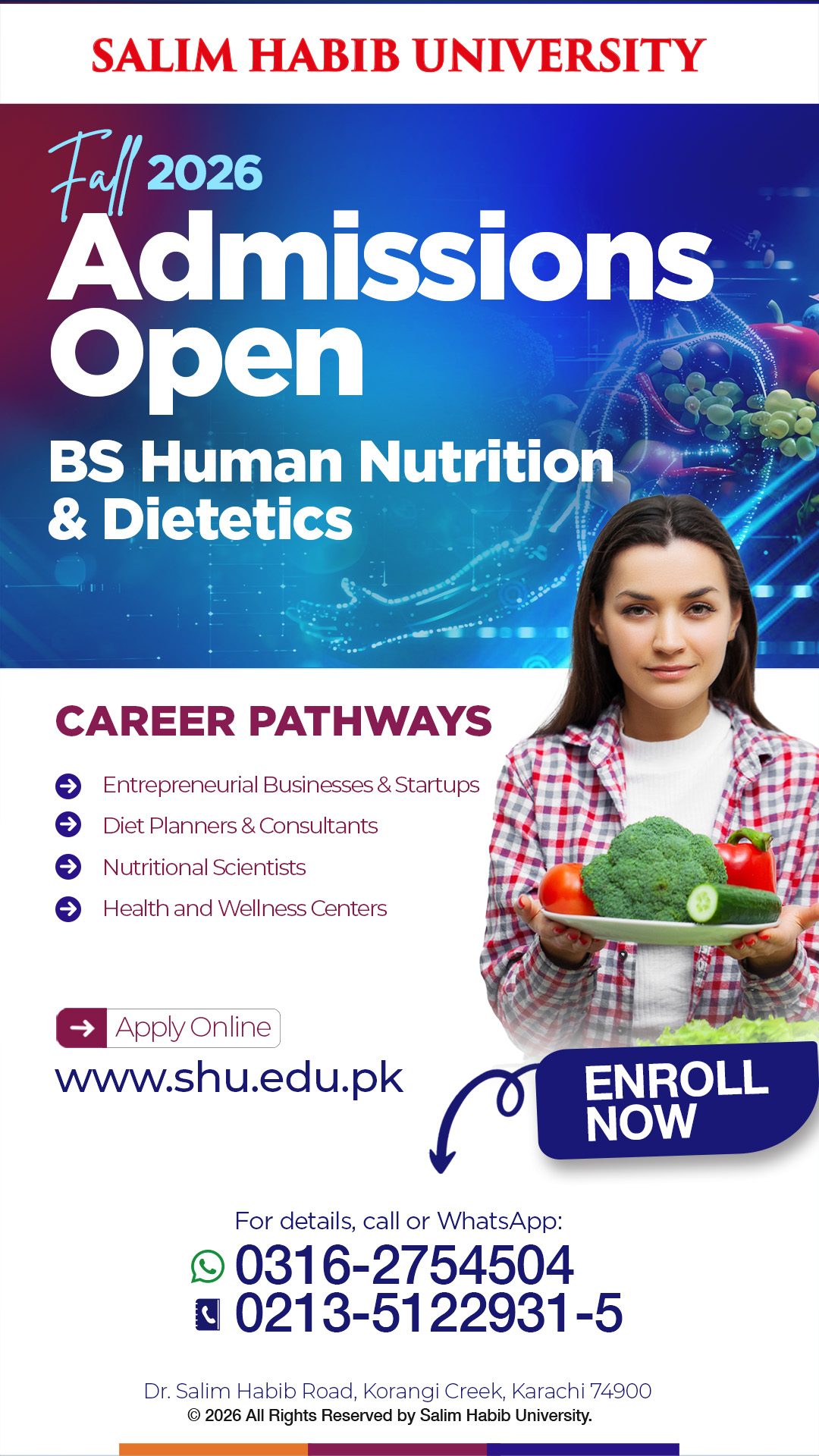 Salim Habib University Facebook ad