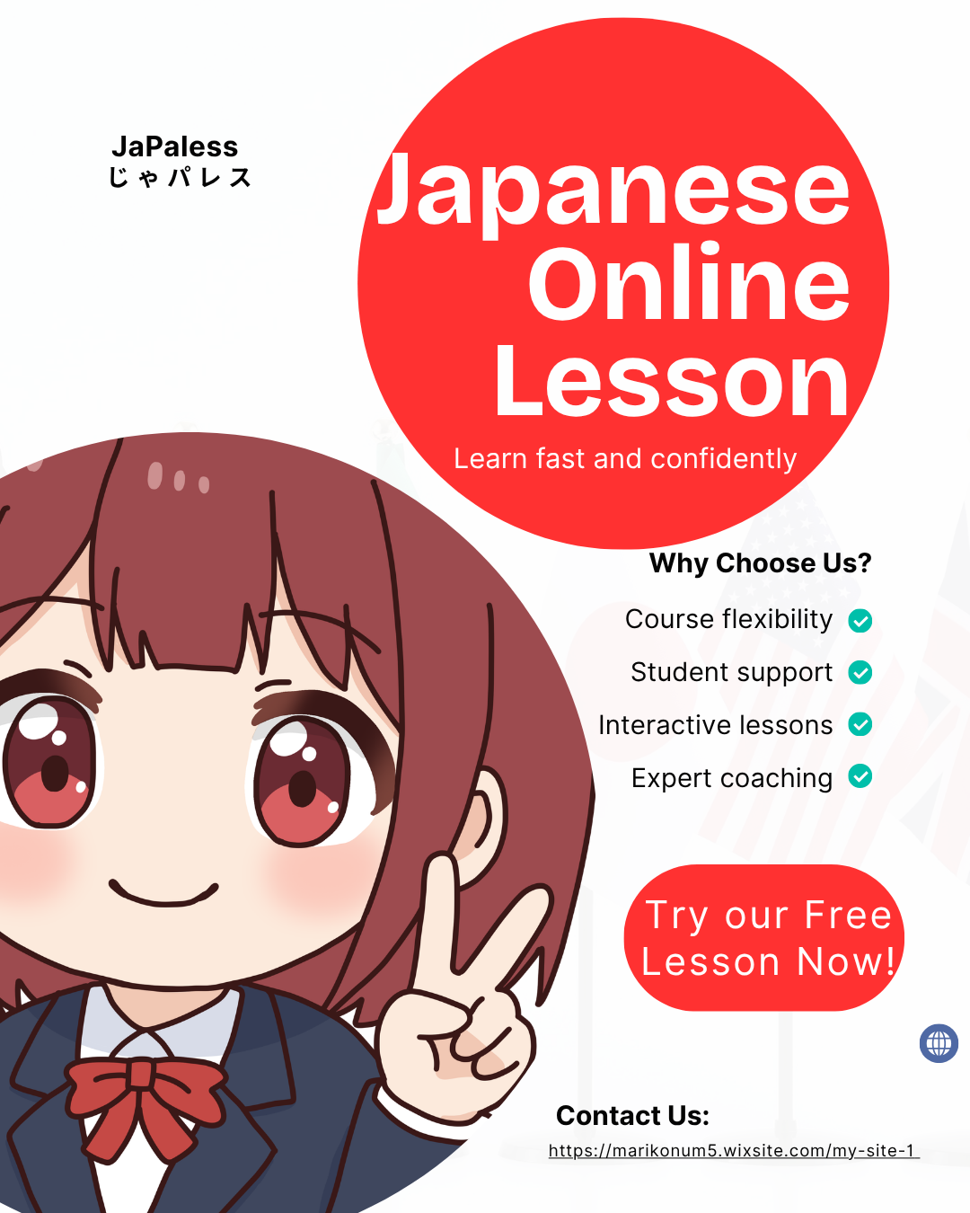 Japanese Lesson-japaless Facebook ad