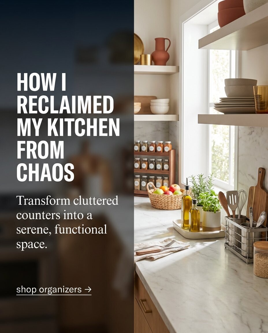 Deal Finder CA Facebook ad: Countertop Organizers That Save Space!