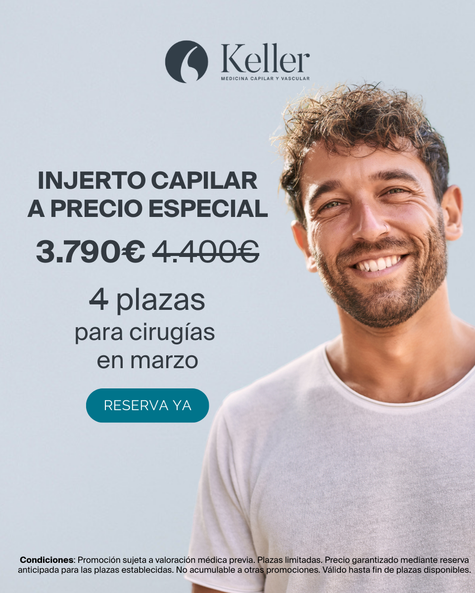 Clínica Keller - Medicina capilar Facebook ad from Mar 3, 2026