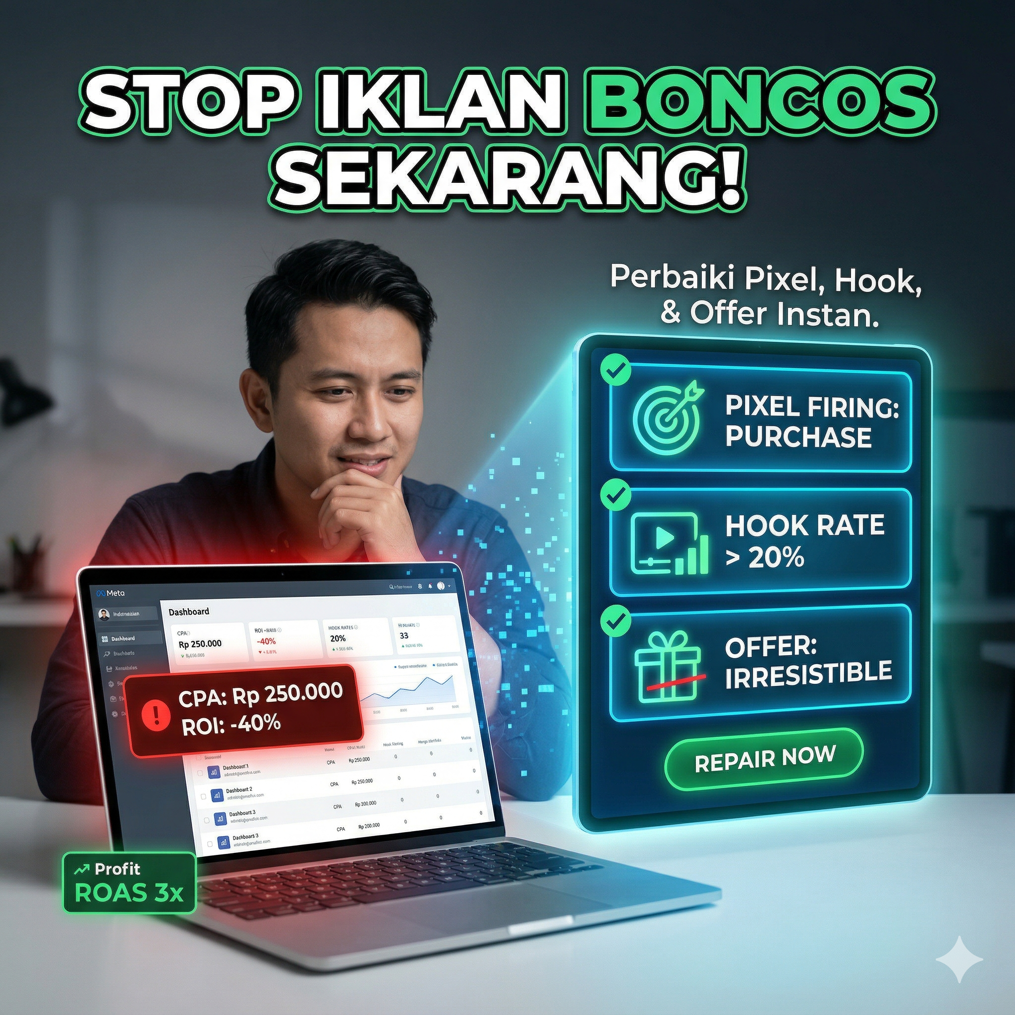 Joze Rizal Facebook ad: Stop Iklan Boncos! Racik 'PRODIG' Pakai ini