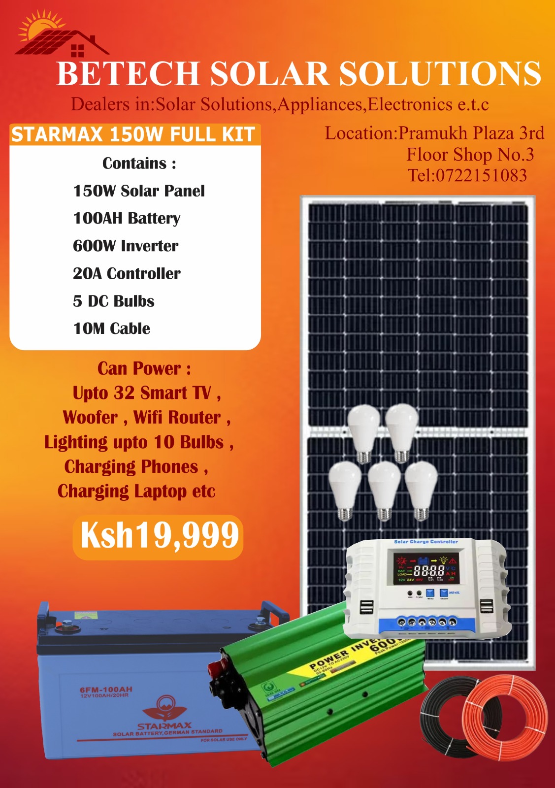 Betech Solar Solutions Kenya Facebook ad