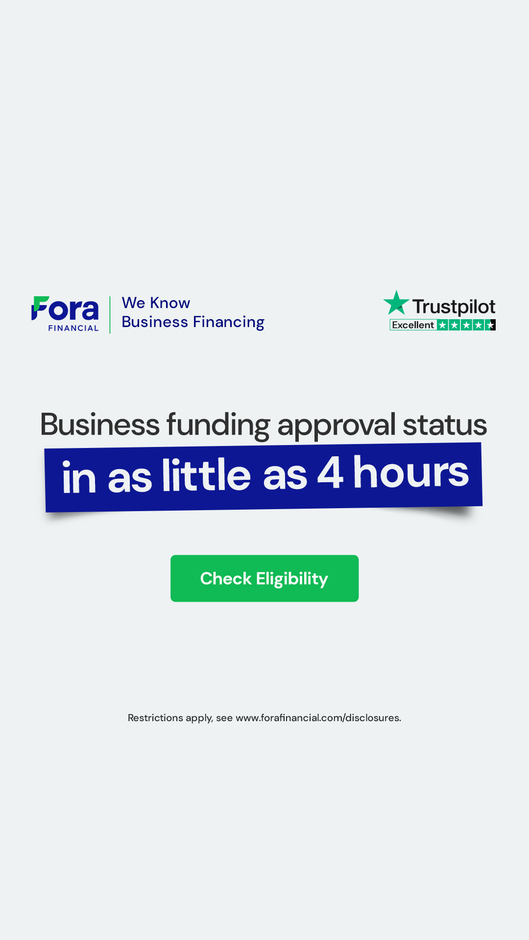 Fora Financial Facebook ad