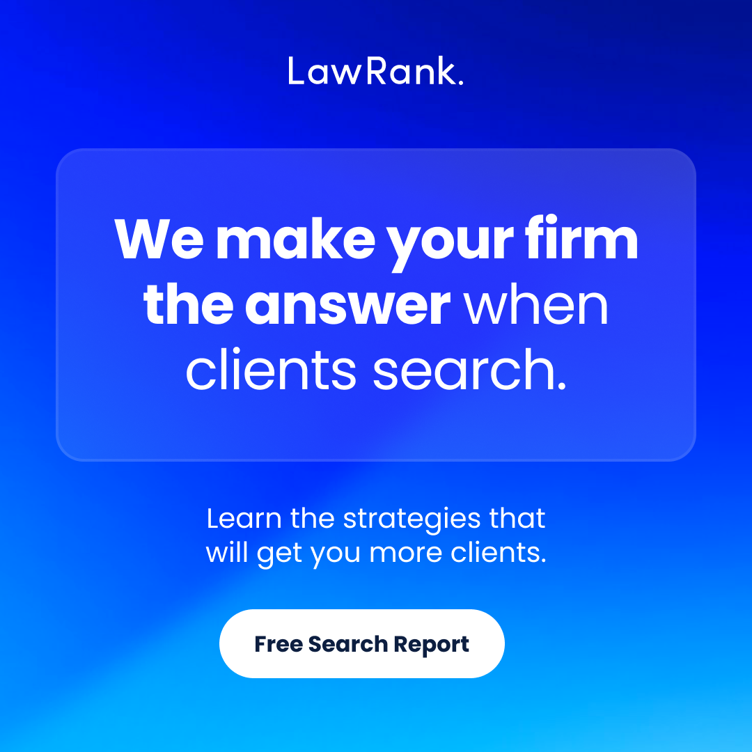 LawRank Facebook ad