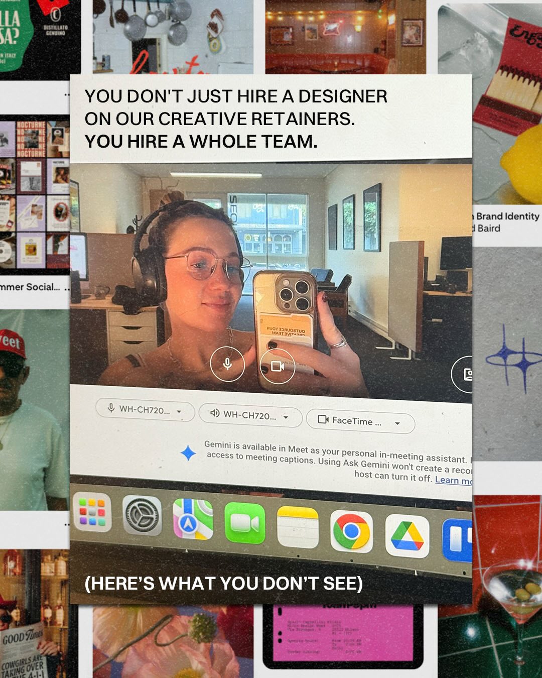 Toolakea, Assistant for Creatives. Facebook ad: If you think our creative retainers mean hiring…