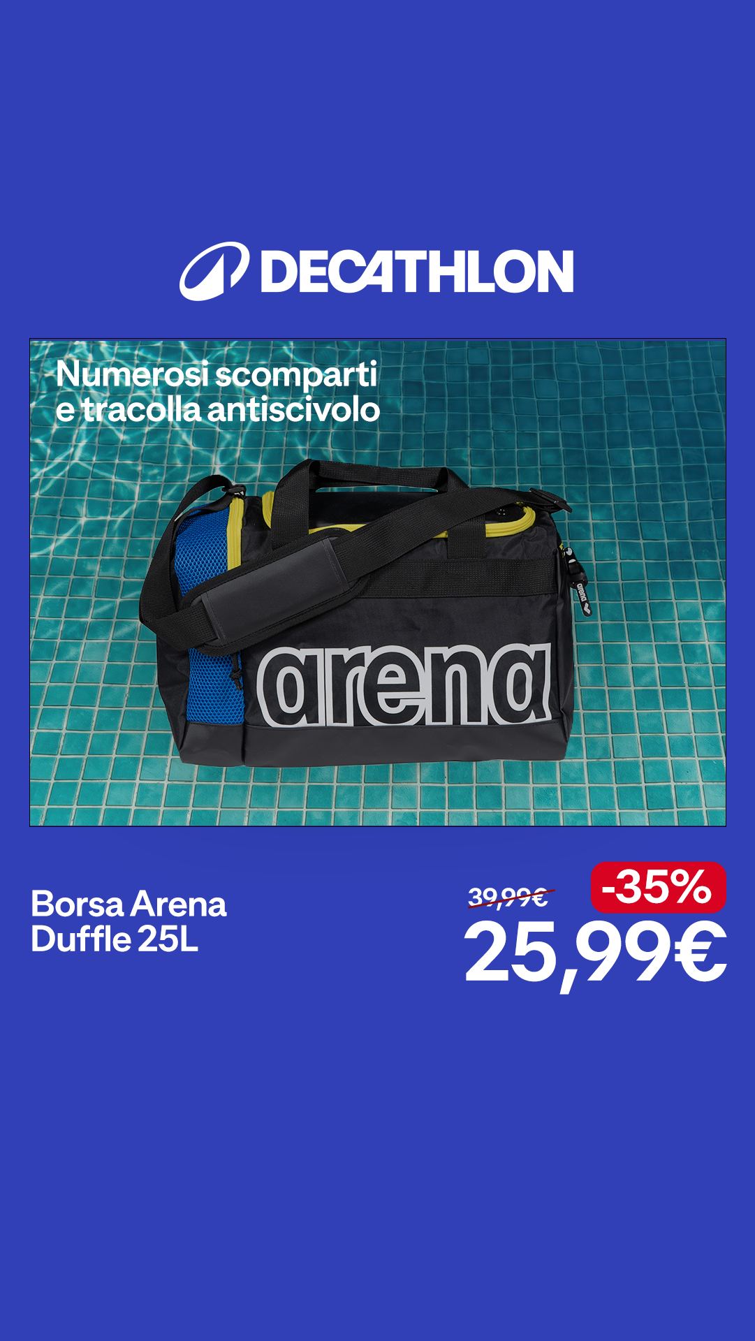 Decathlon Italia Facebook ad from Aug 19, 2026