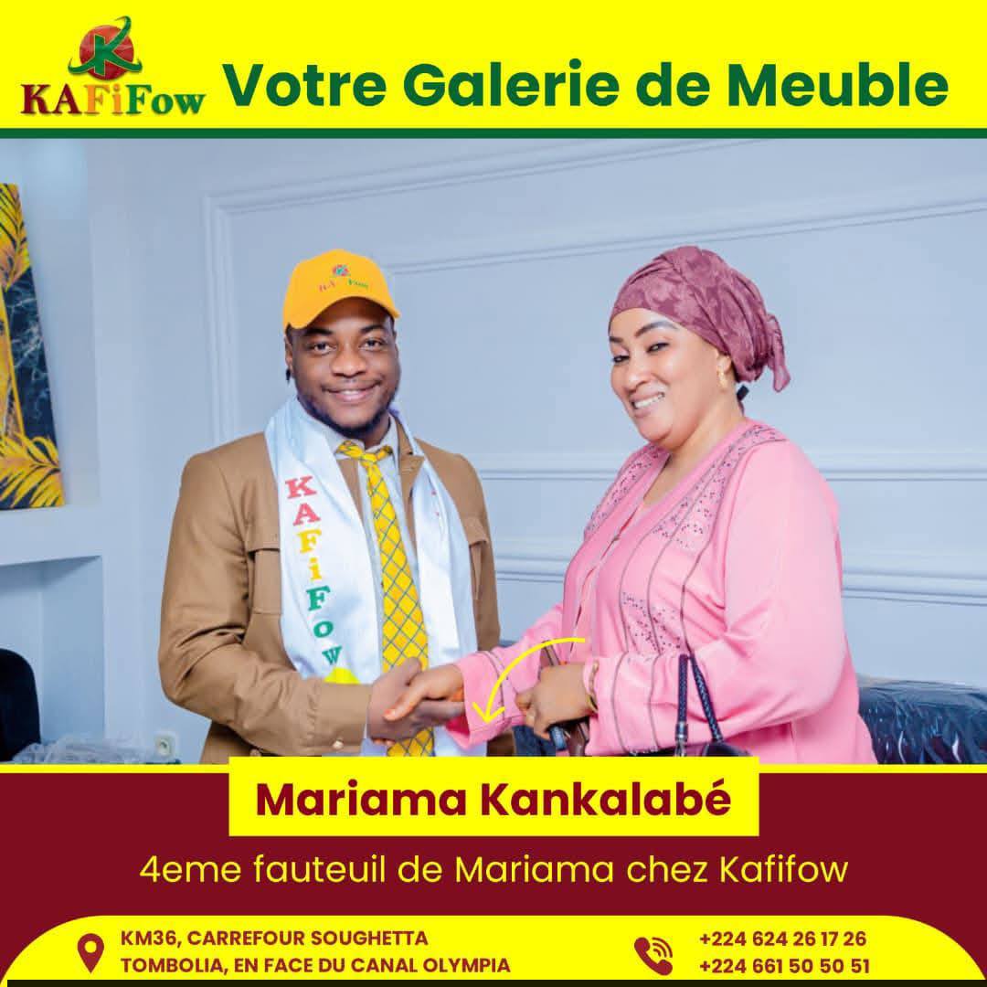 Kafifow km36 Facebook ad: 2 fauteuils et un chèque de 27 millions…