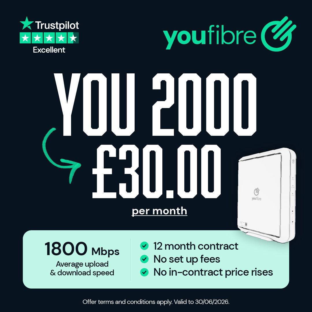 YouFibre Facebook ad