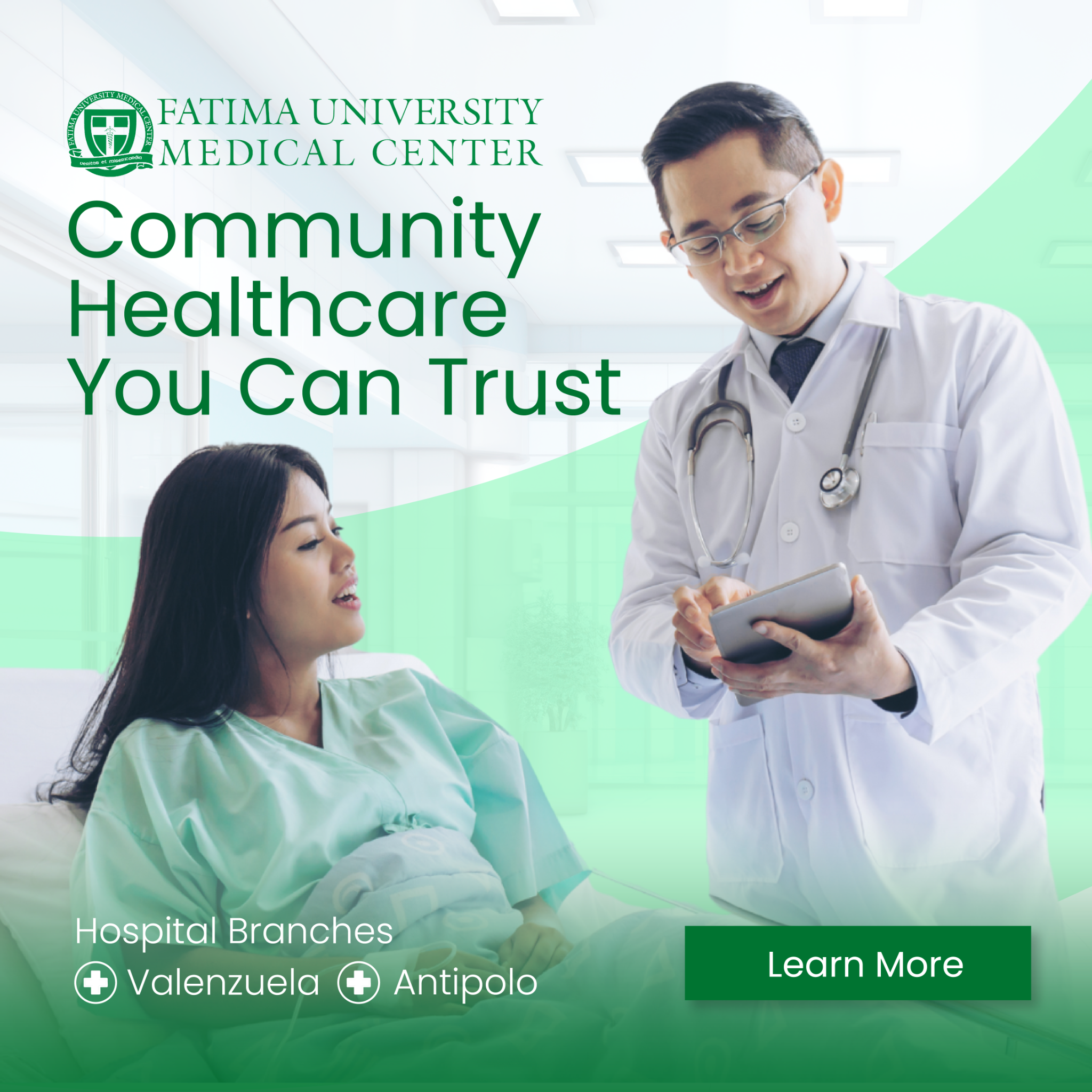 Fatima University Medical Center Facebook ad: Looking for a reliable hospital near you?