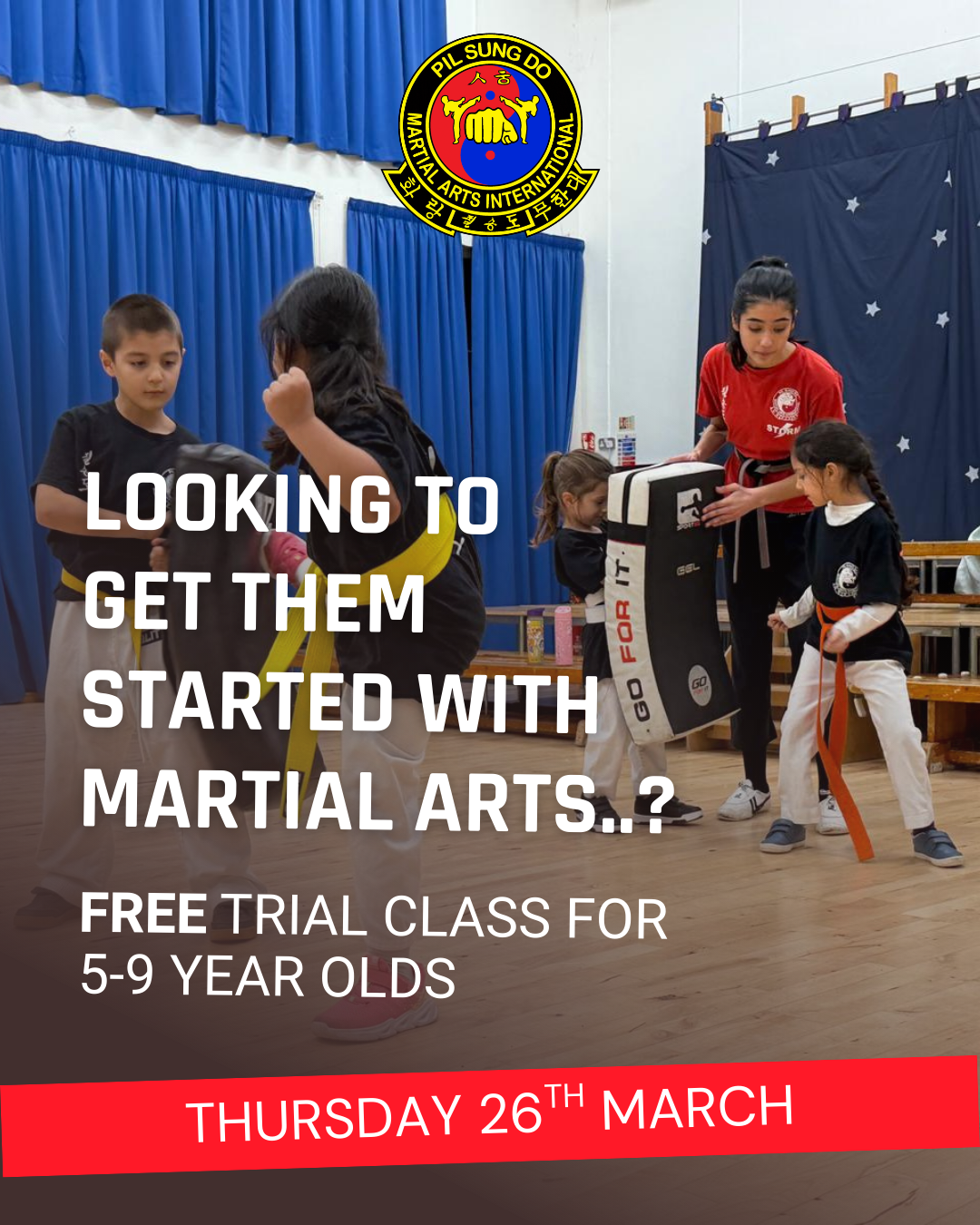 Pil Sung Do Martial Arts Academy Facebook ad: Book your free space now