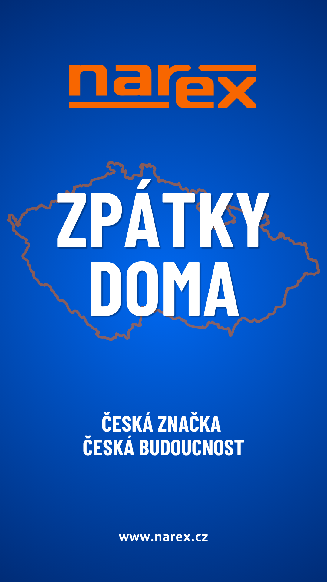 NAREX CZ & SK Facebook ad: Zpátky doma. A připraveni na budoucnost.