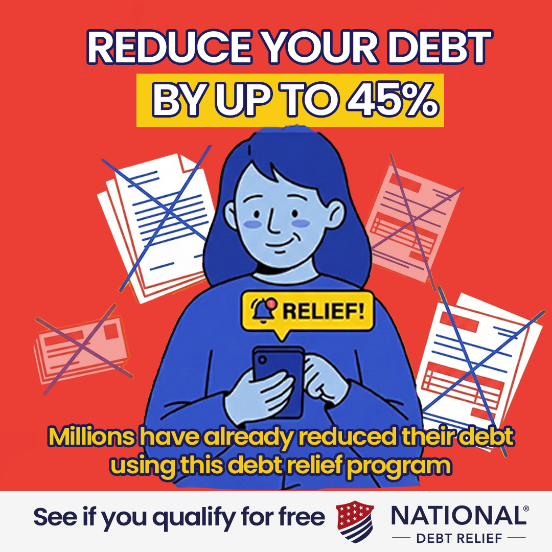 Best Debt Relief Facebook ad: Say goodbye to debt over $15,000