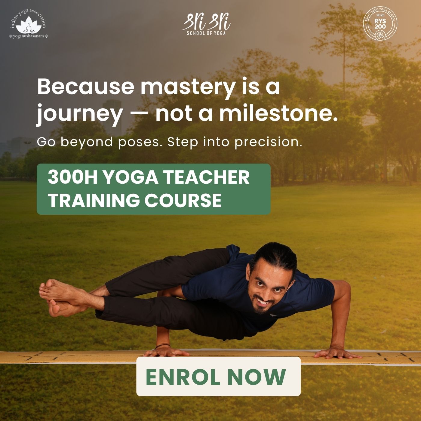 Sri Sri School of Yoga - Yoga Teacher Training Facebook ad