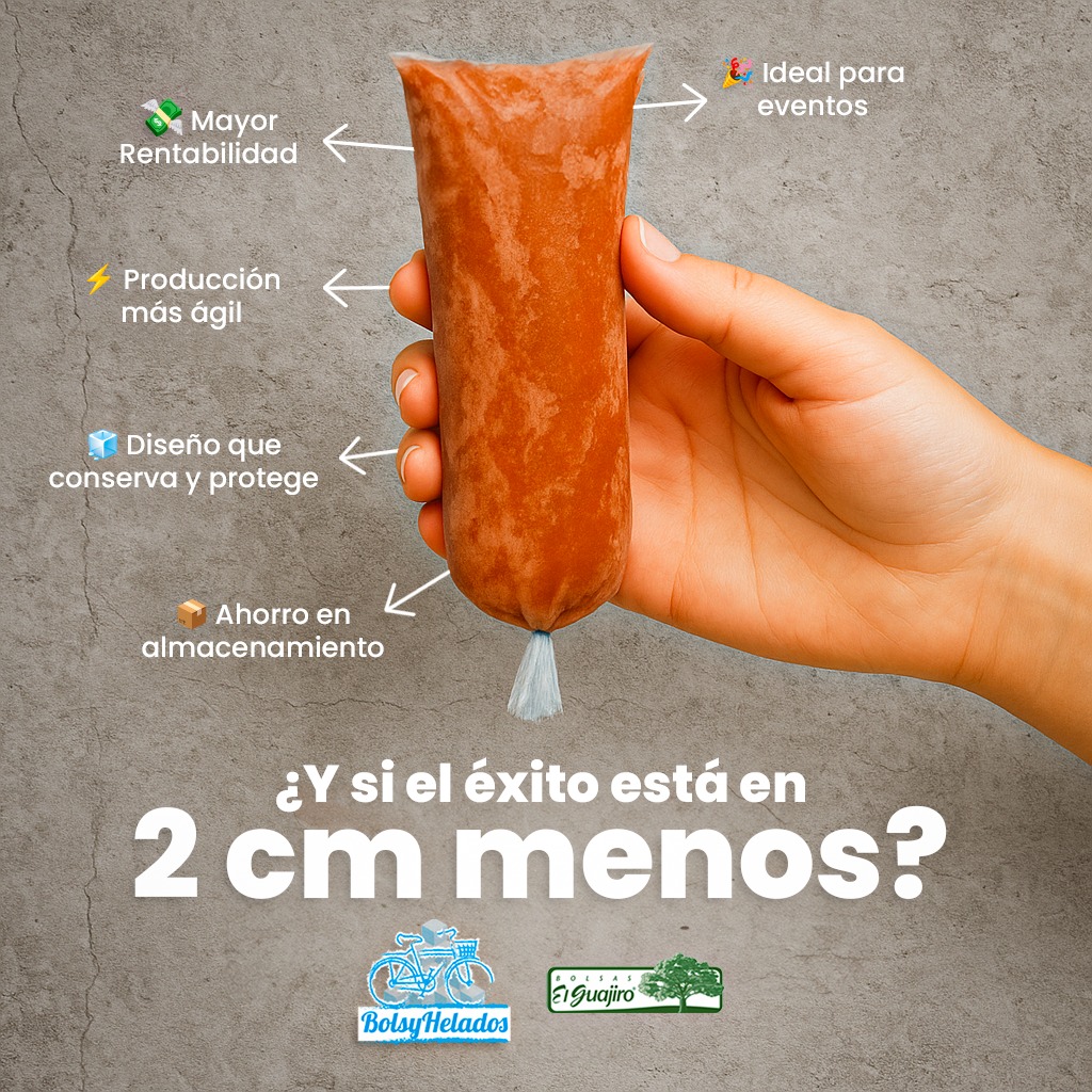 Bolsyhelados Facebook ad: A veces, lo que parece más pequeño en…