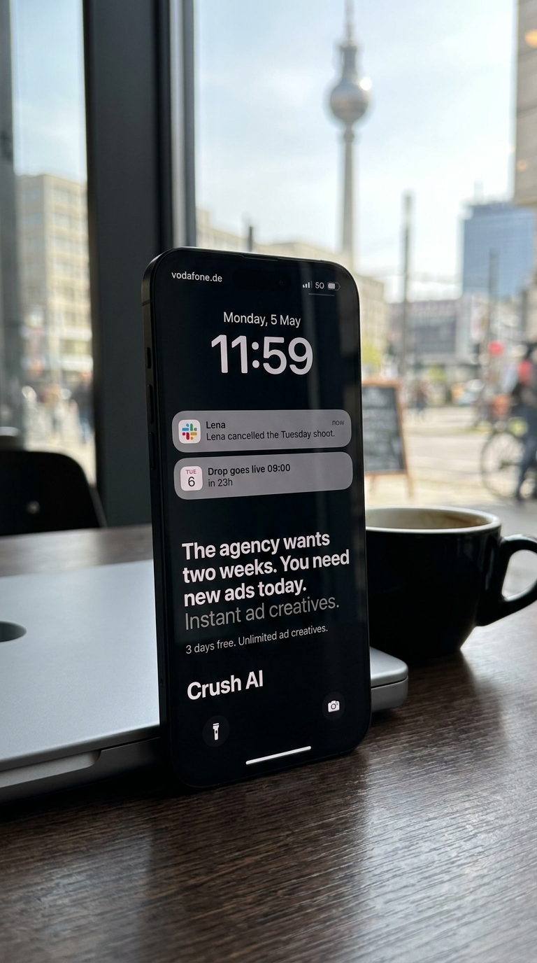 trycrush.ai Facebook ad
