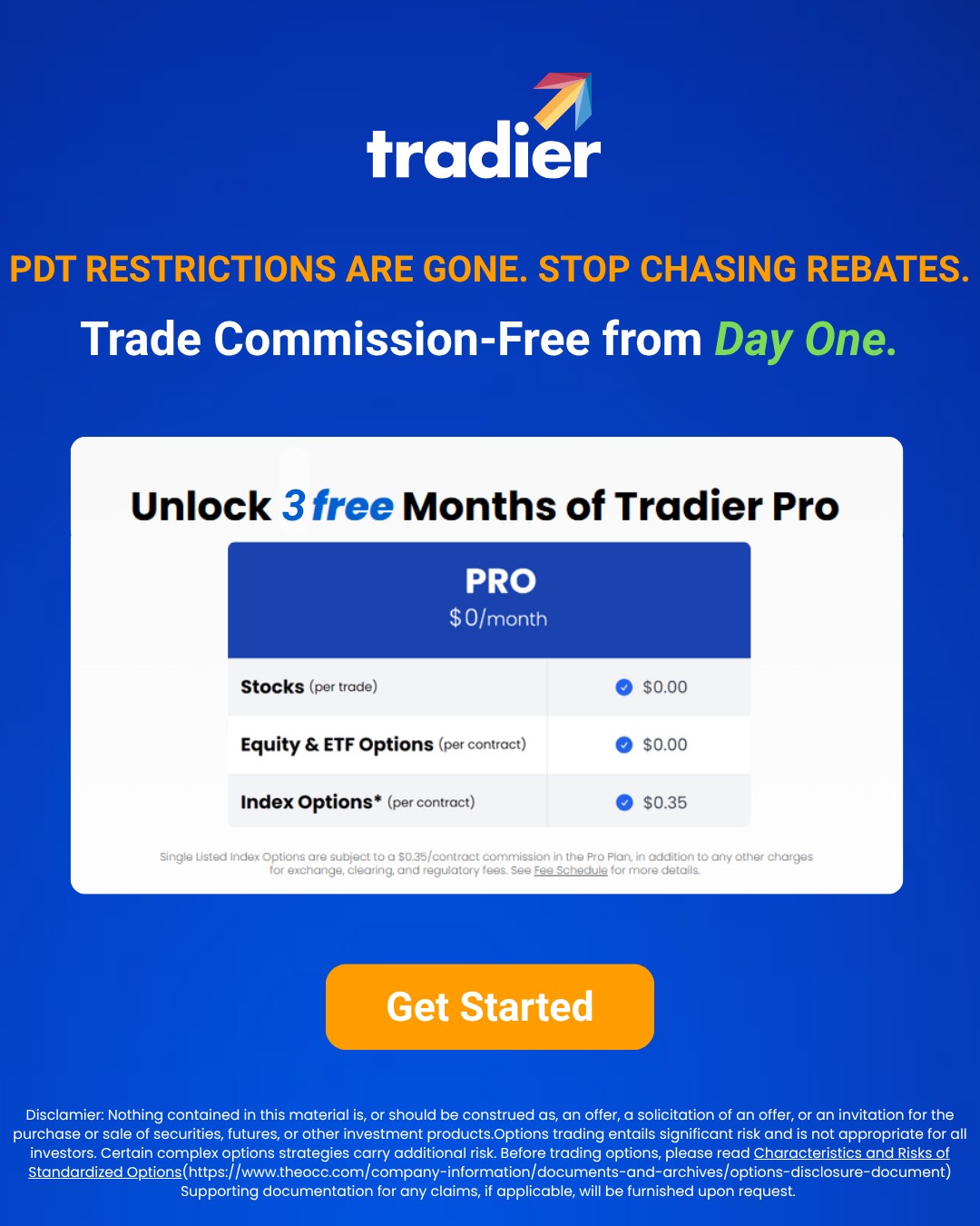 Tradier Facebook ad