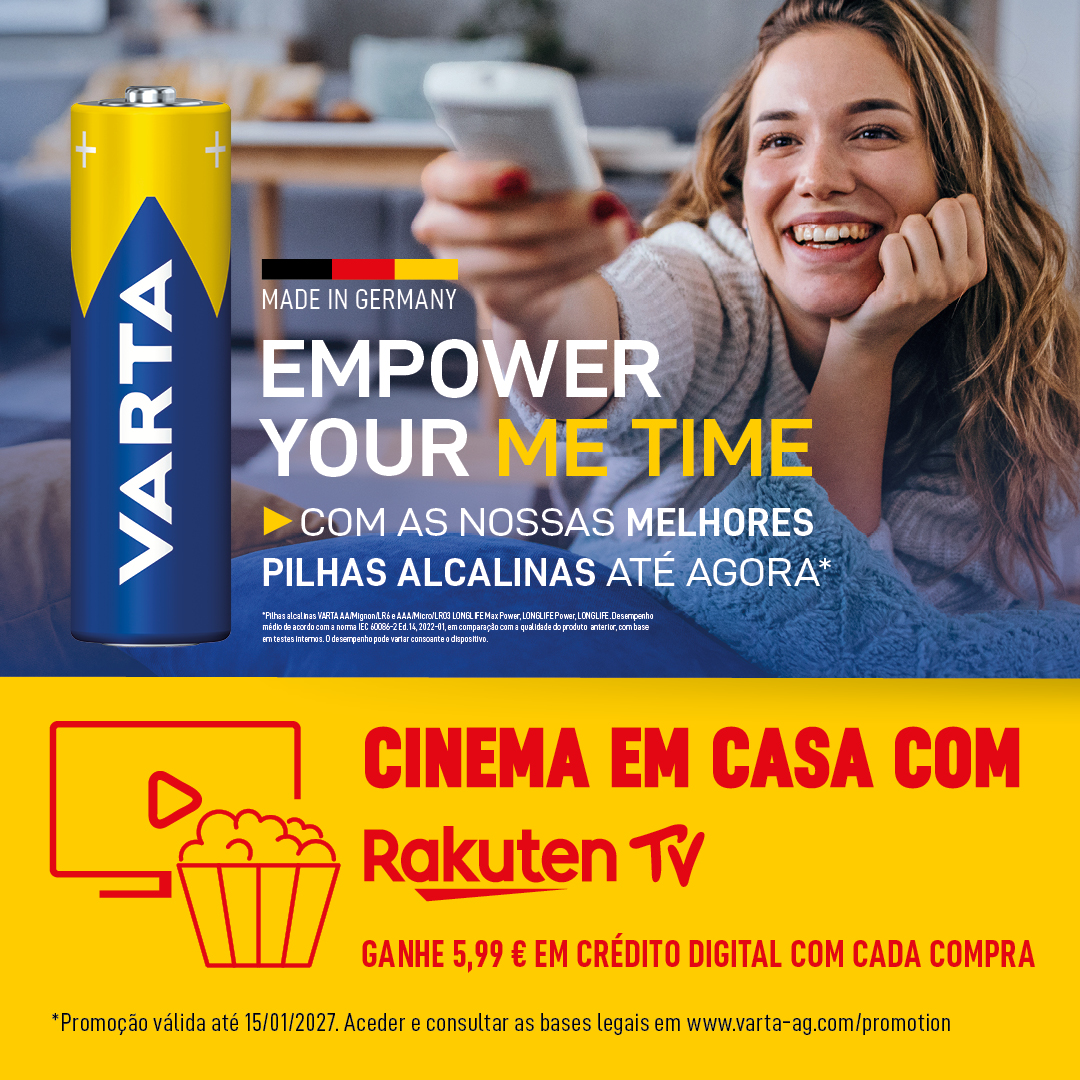 Varta PT Facebook ad: CINEMA EN CASA