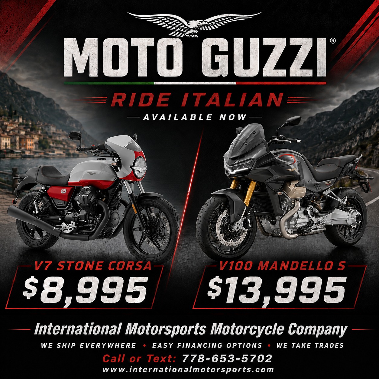 International Motorsports Motorcycle Company Facebook ad