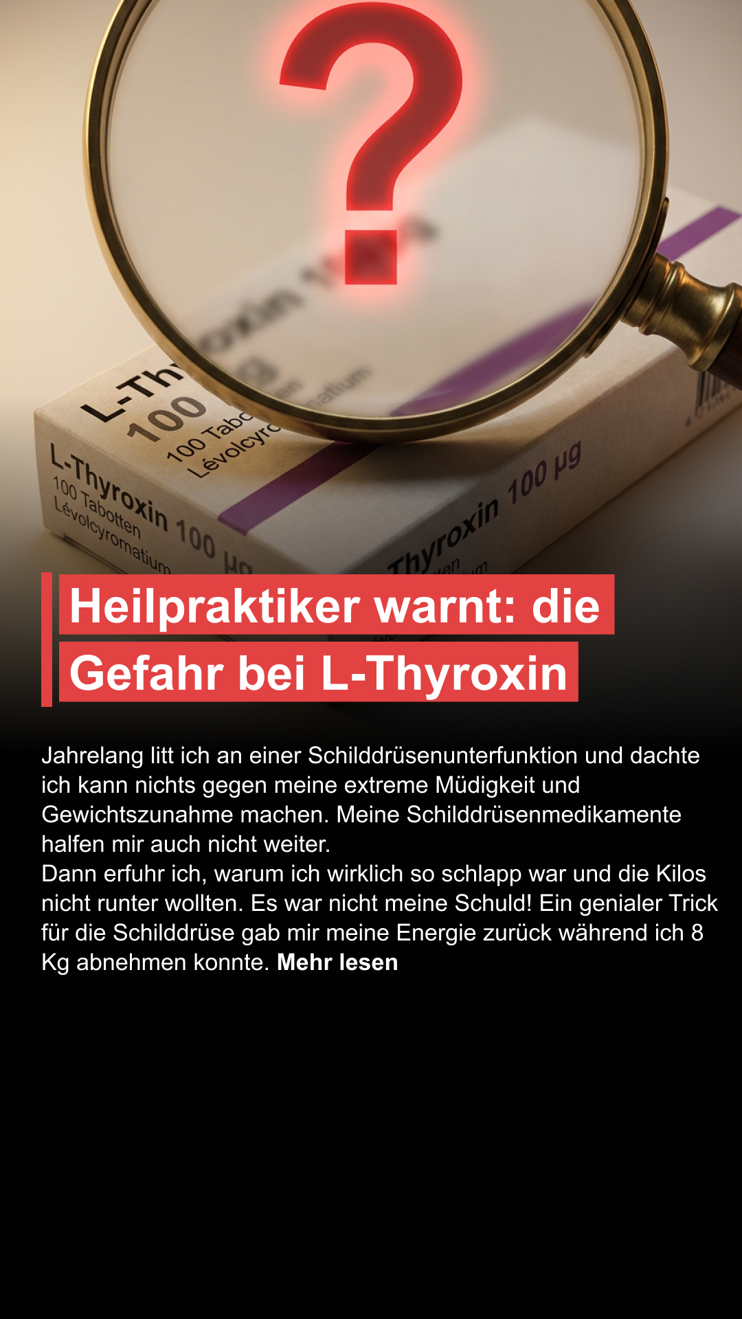 Mission Schilddrüse Facebook ad