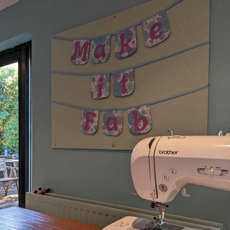 Make It Fab Facebook ad: Belfast based fun and creative sewing classes from…