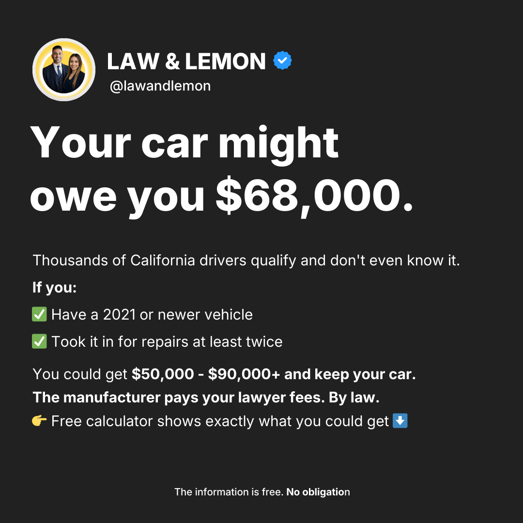 Law & Lemon Facebook ad: Keep Your Car + Get Paid