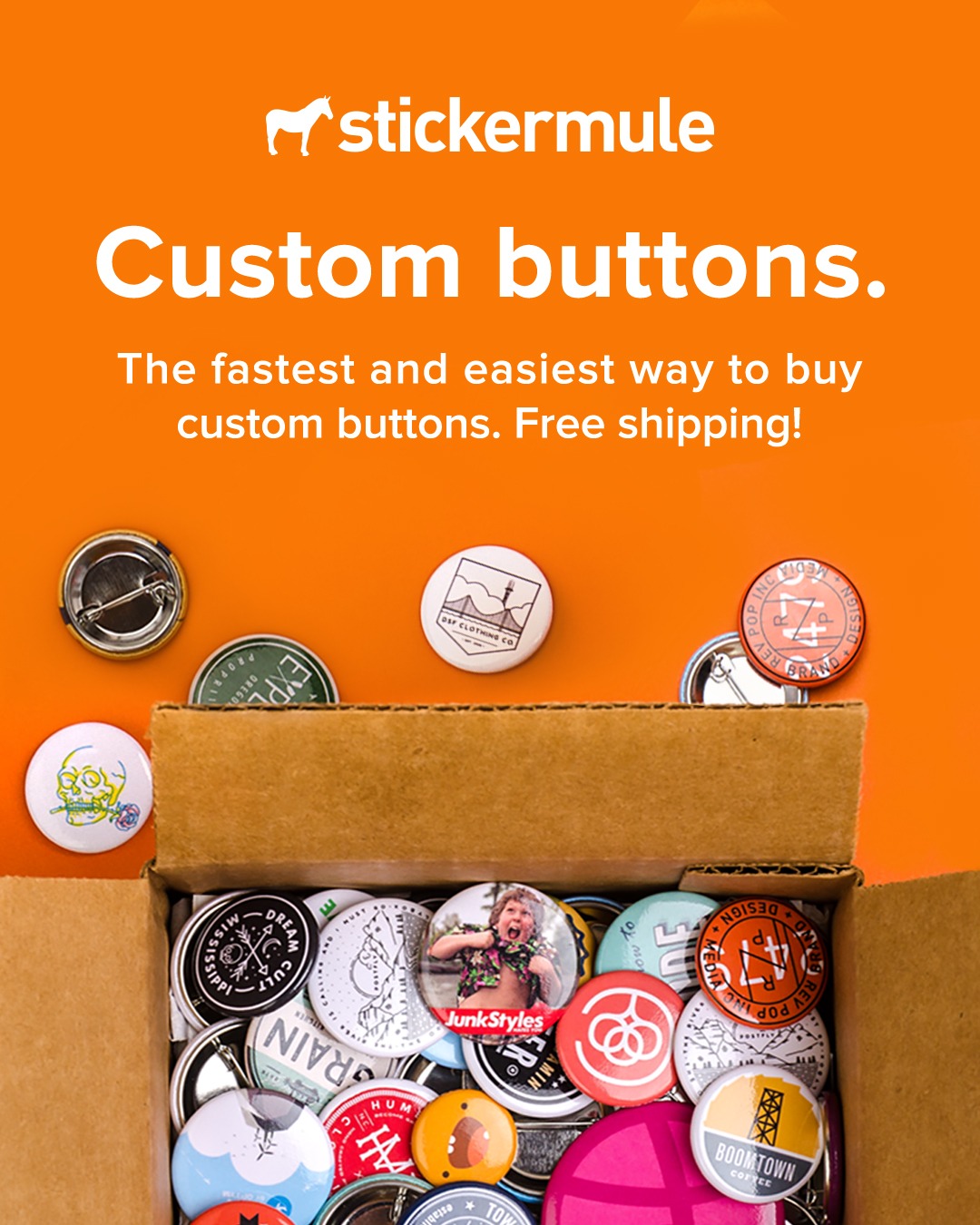 Sticker Mule Facebook ad