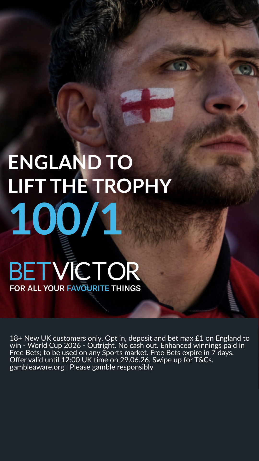BetVictor Facebook ad