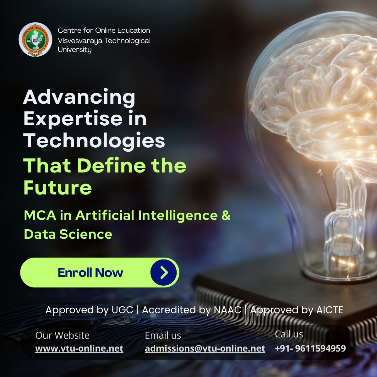 VTU Online : Center for Online Education Facebook ad