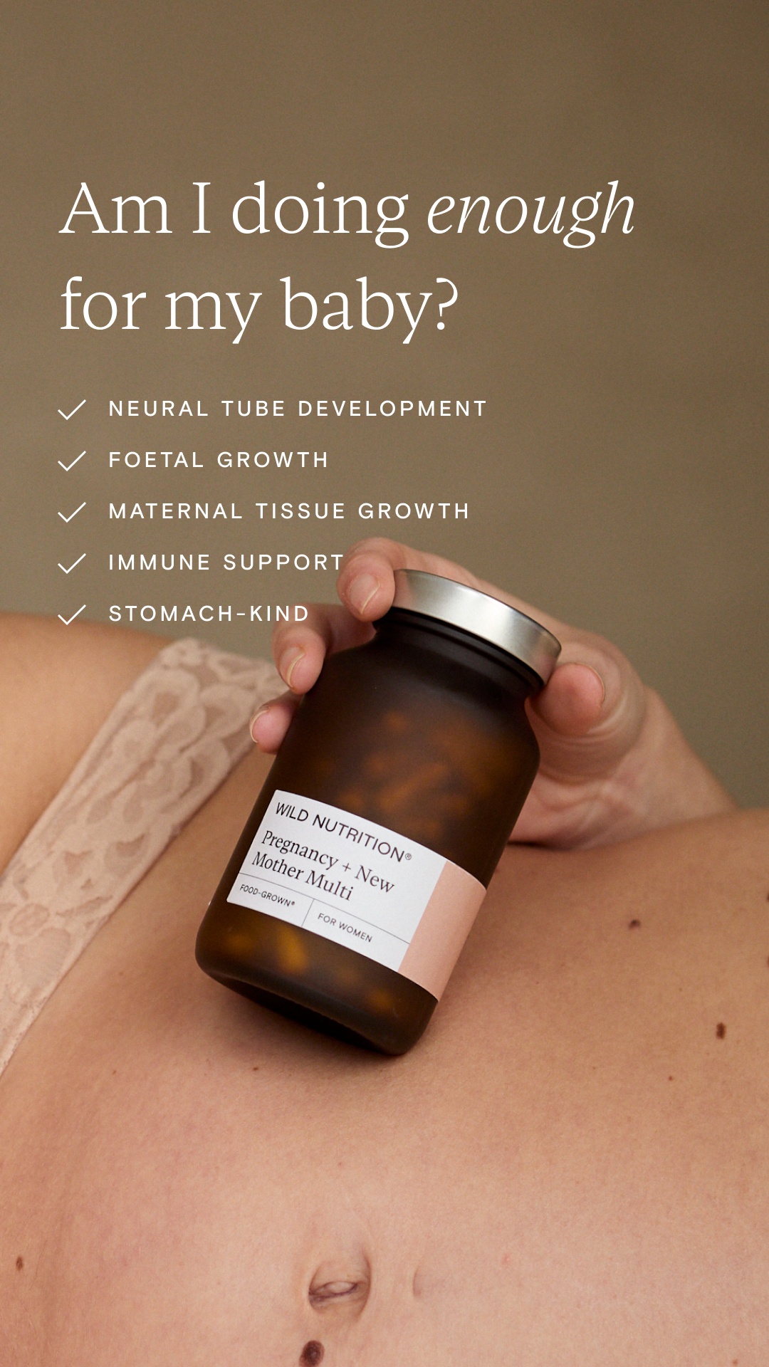 Wild Nutrition Facebook ad: For the Roots of New Life
