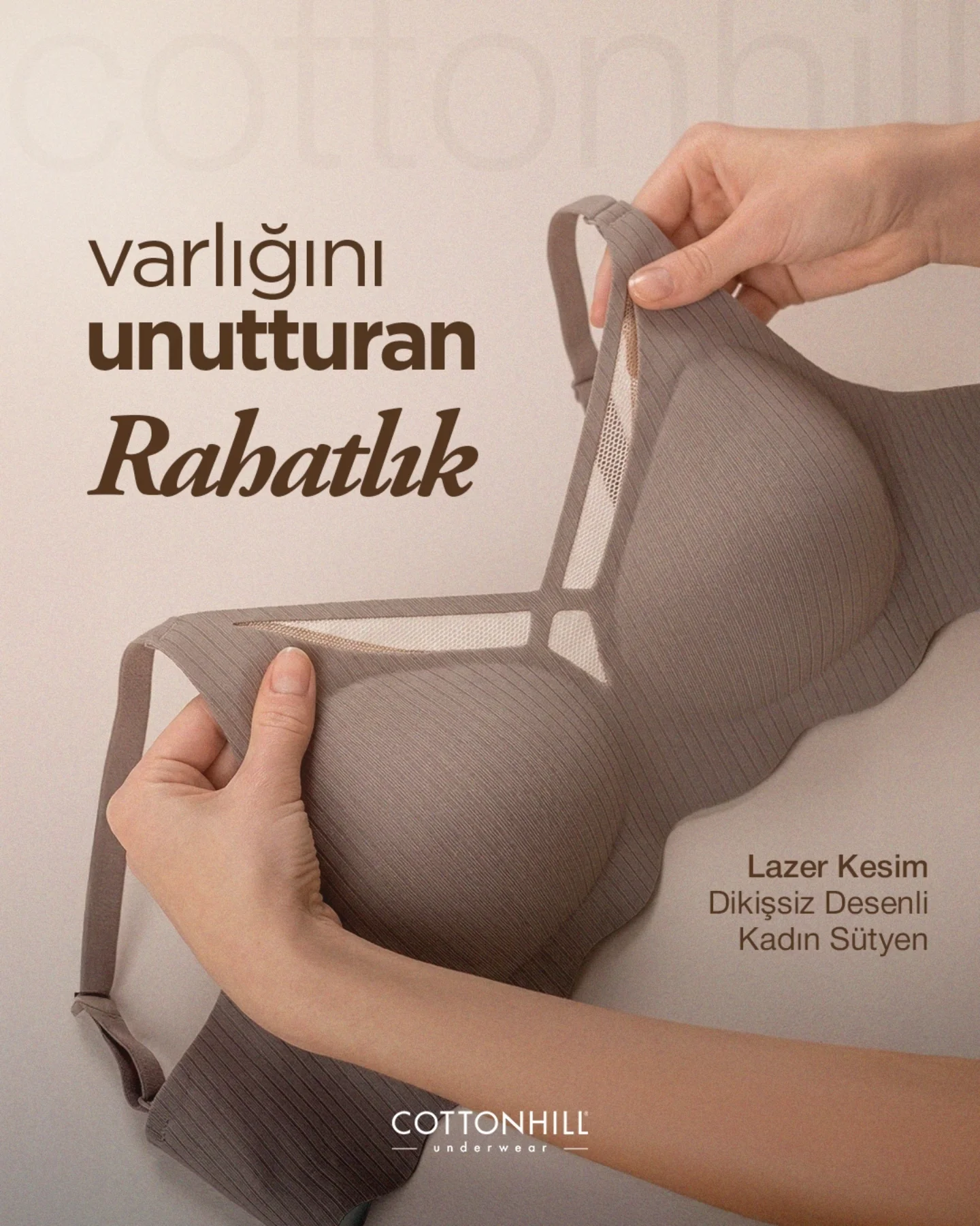 Cottonhill Underwear Facebook ad: Onu giydiğini unutabilirsin ama hissettirdiği rahatlığı…