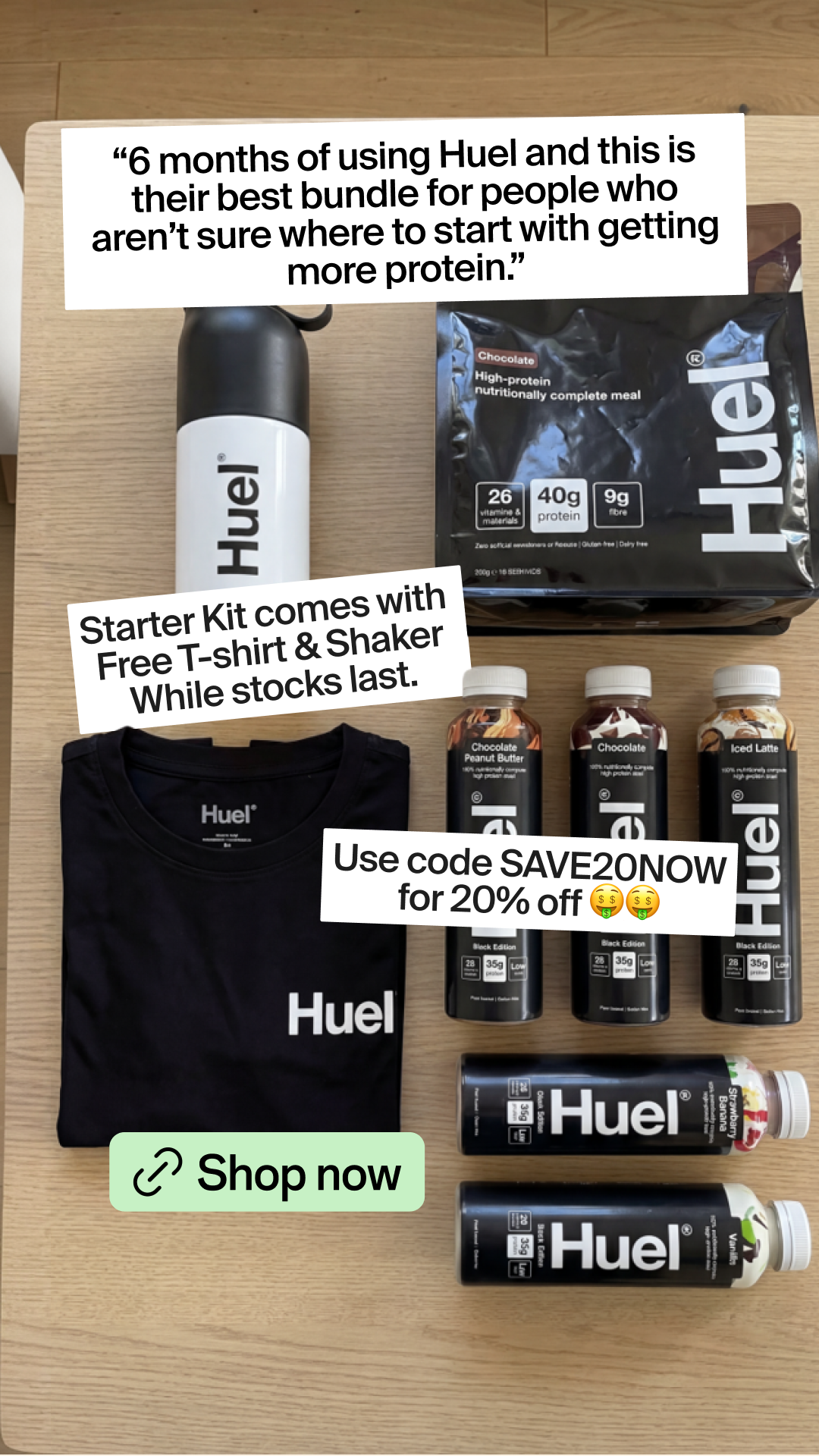 Huel Facebook ad