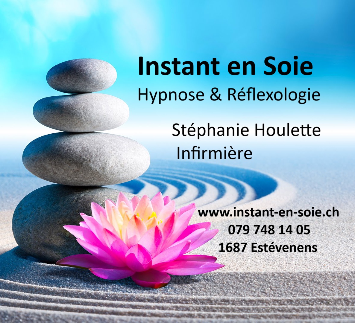 Instant en Soie - Hypnose & Réflexologie Facebook ad from Feb 23, 2026