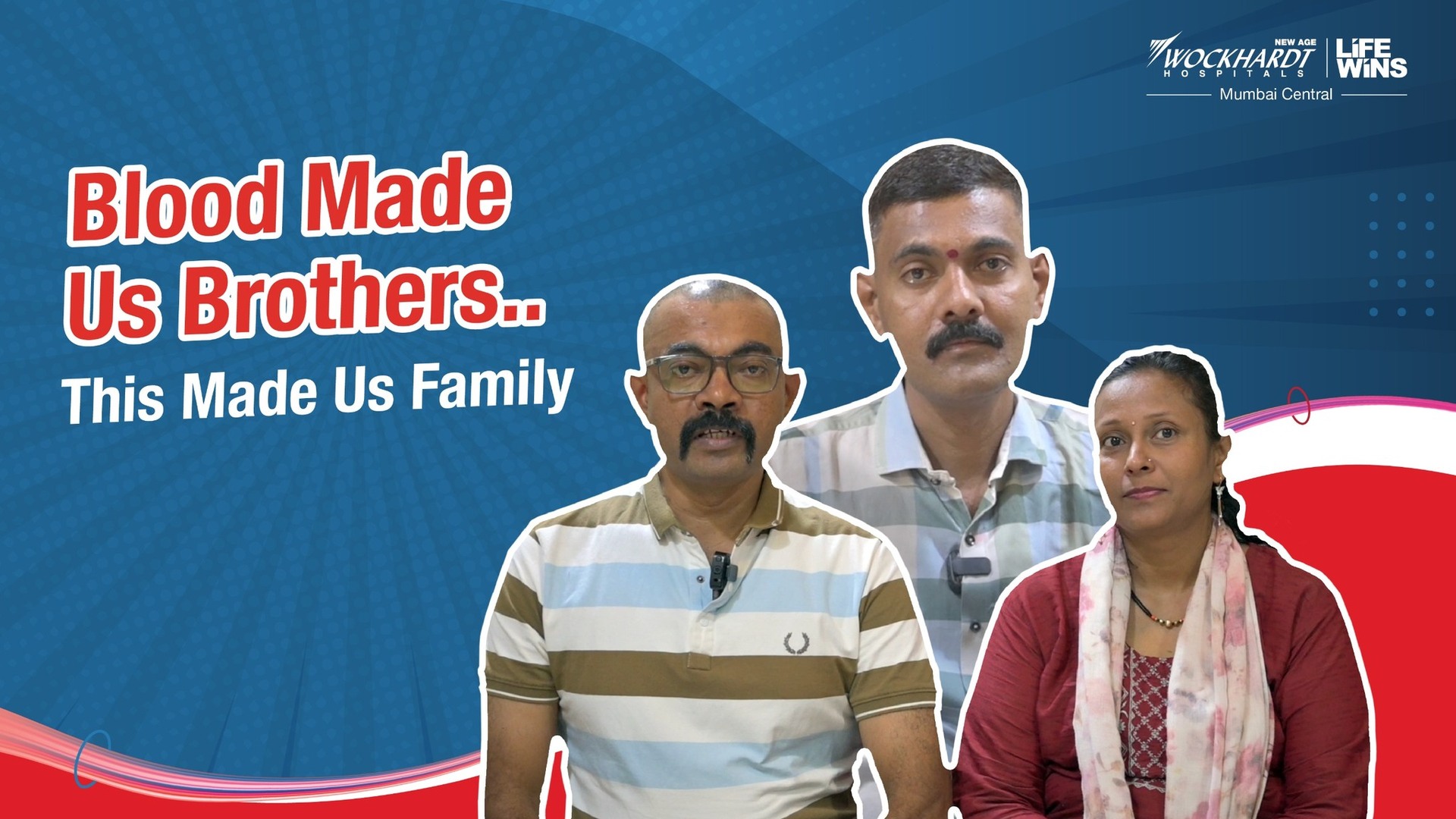 Wockhardt Hospitals - Mumbai Central Facebook ad: When his brother’s liver was 80-90% damaged, Santosh…