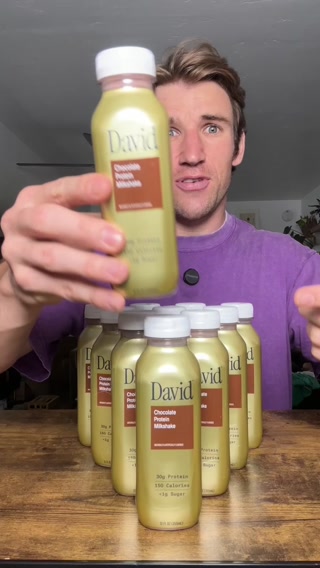 David Protein Facebook ad: 30g Protein. 140-150 Calories. <1g Sugar.