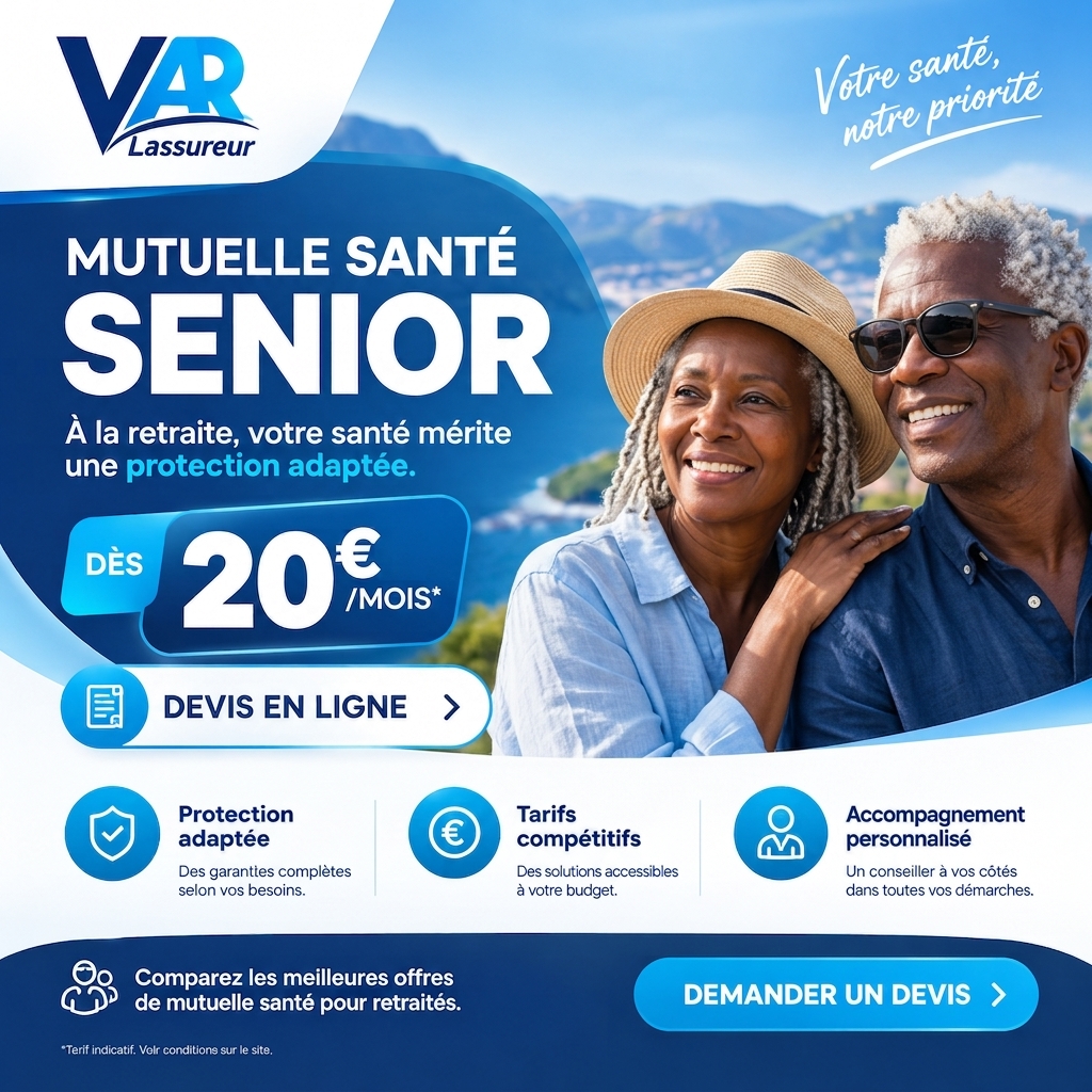 Lassureur Du Var Facebook ad: Mutuelle Senior Dès 20€/Mois