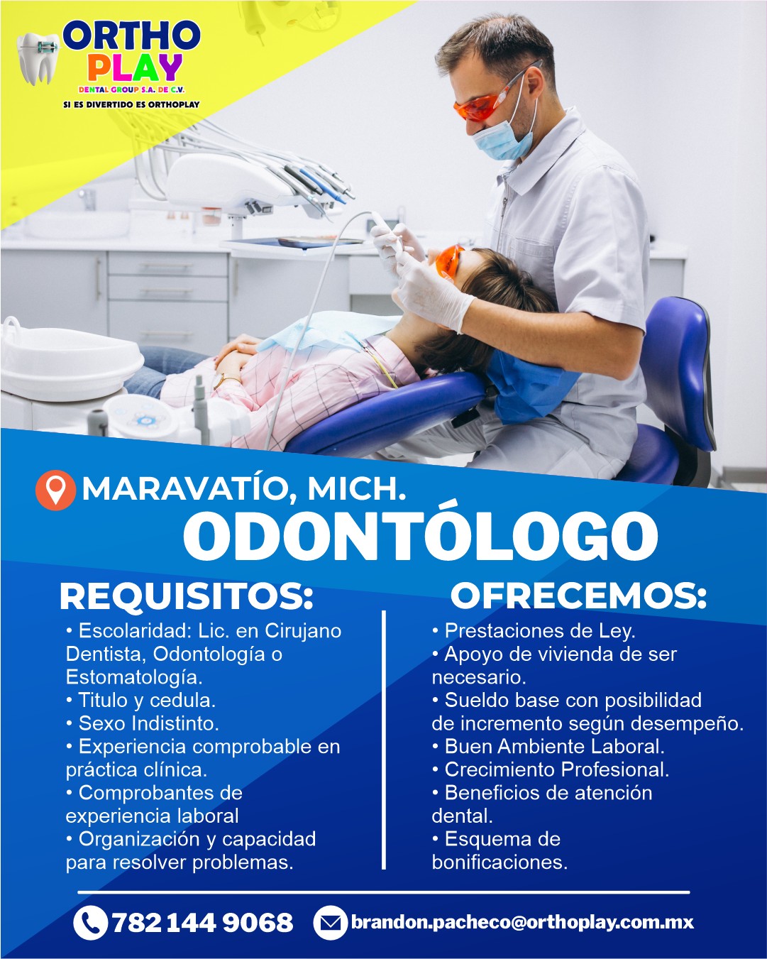 Orthoplay Bolsa de Trabajo Facebook ad: Únete a nuestro equipo en Orthoplay
