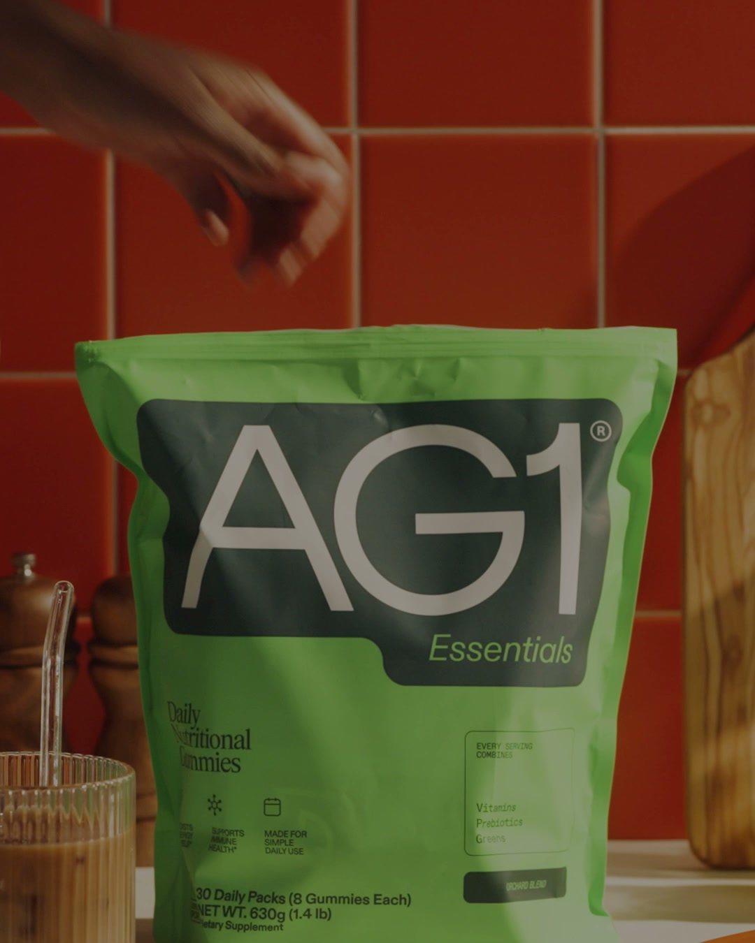 AG1 by Athletic Greens Facebook ad: 5g of Fiber. And then some.