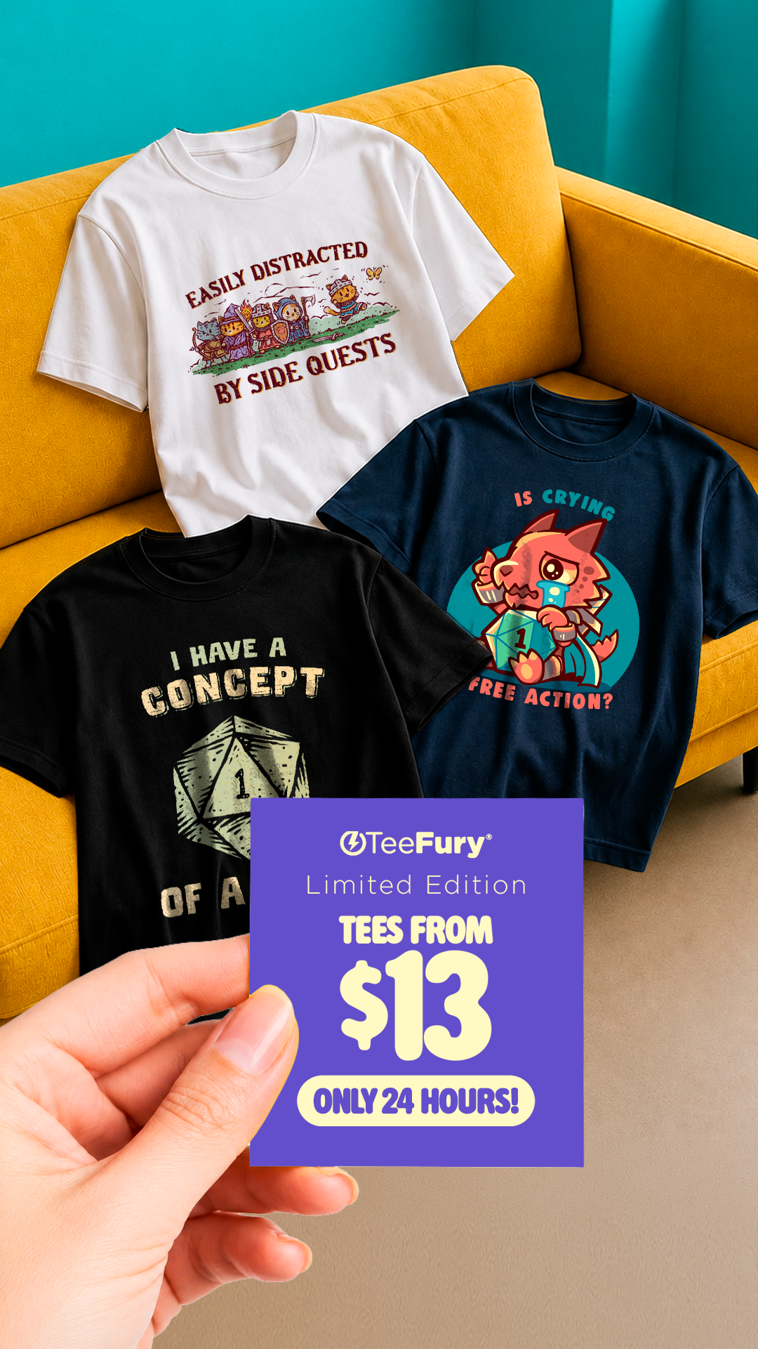 TeeFury Facebook ad