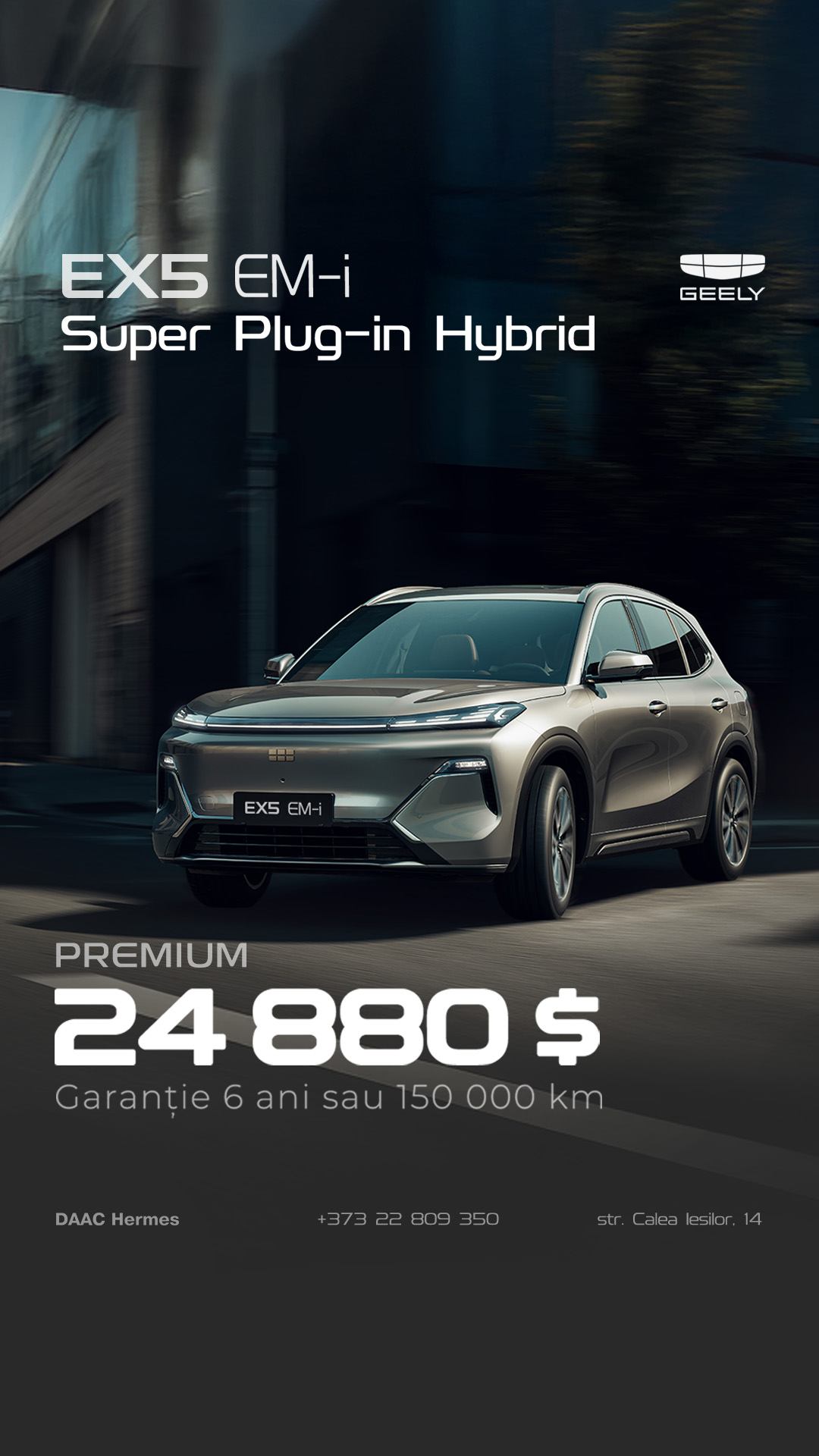 GEELY Moldova Facebook ad from May 18, 2026