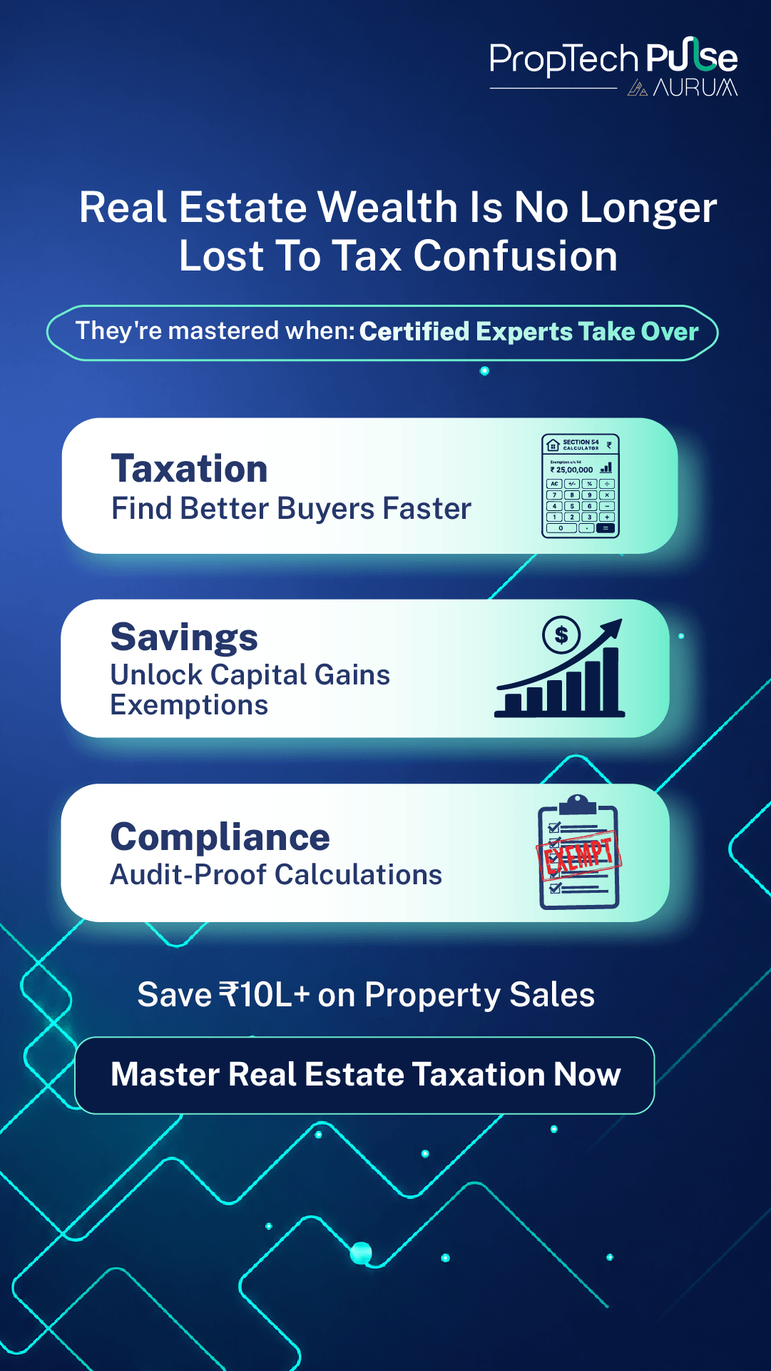 Aurum PropTech Limited Facebook ad: Stop Losing Wealth to Tax Confusion