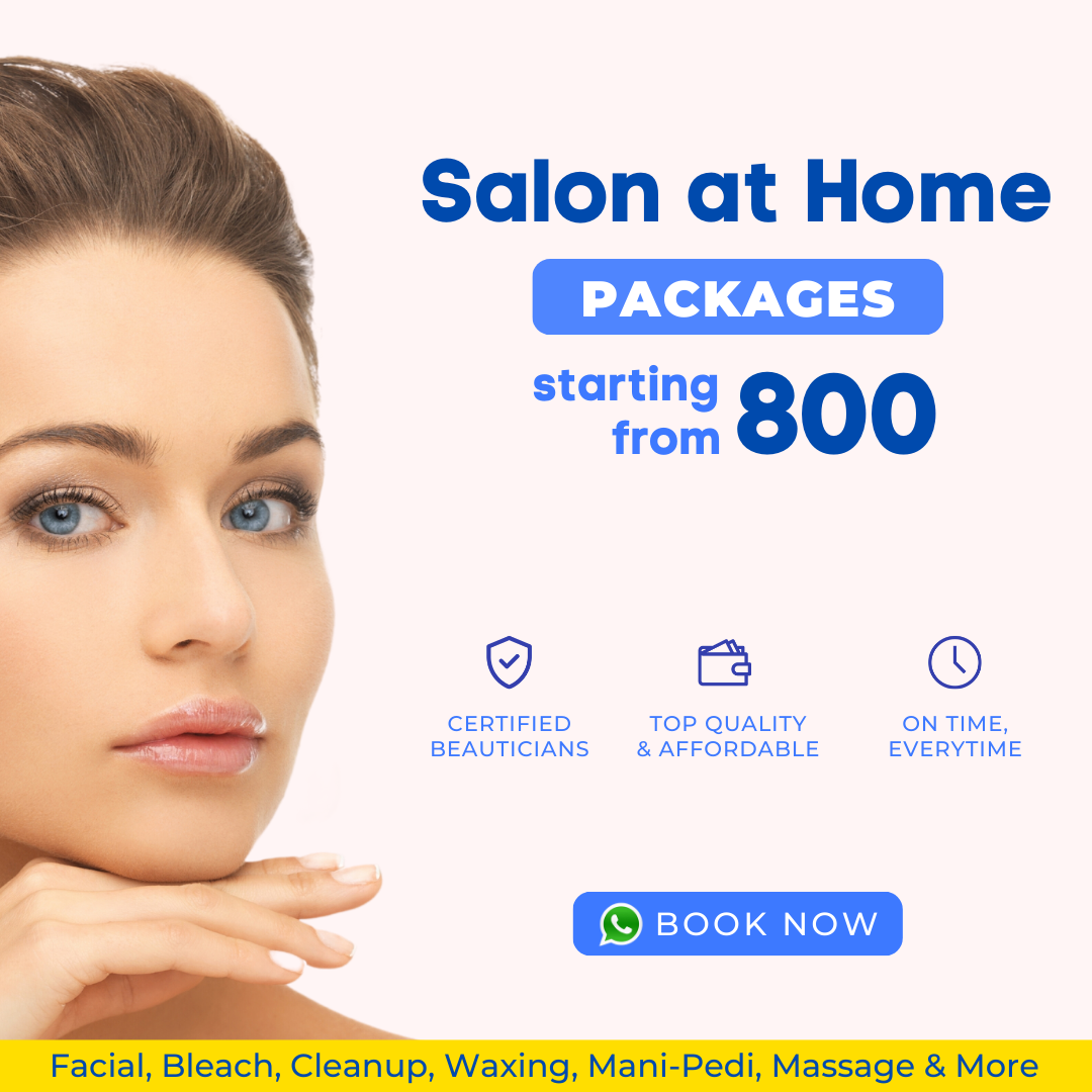 Lookplex - Salon At Home Facebook ad: Book Salon at Home Packages Starting ₹800