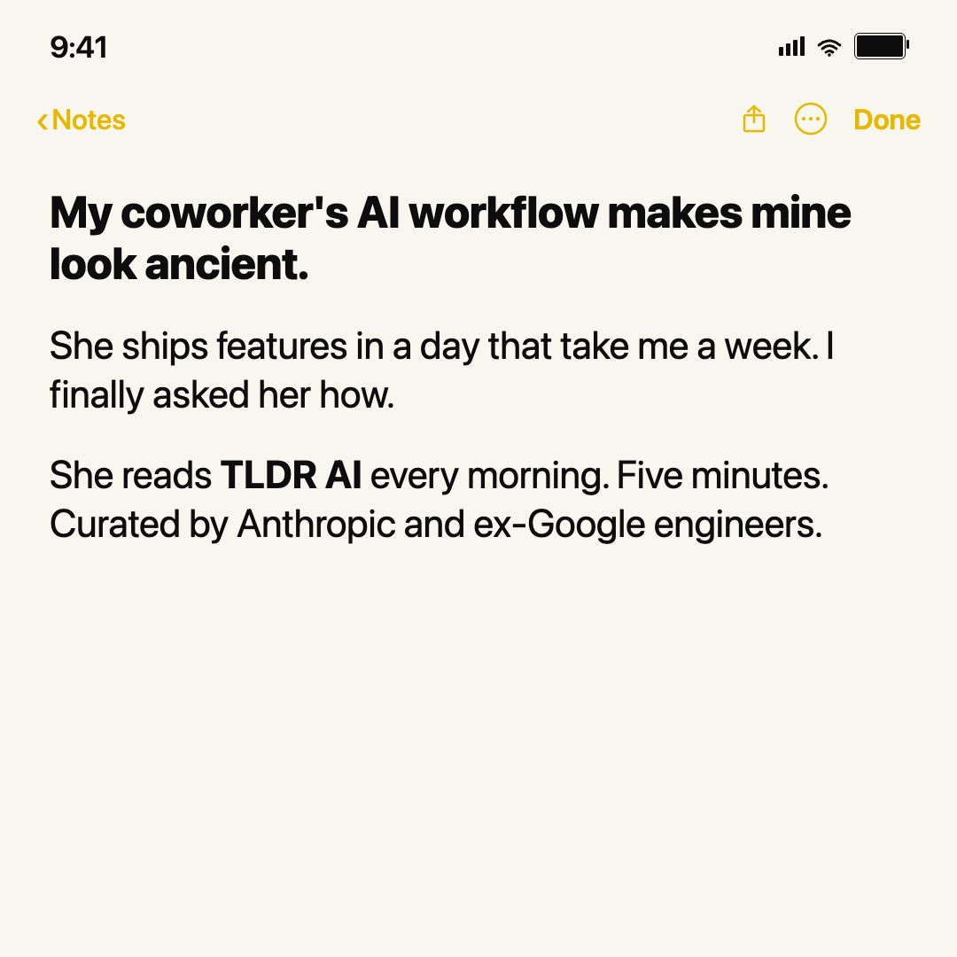 TLDR Newsletter Facebook ad