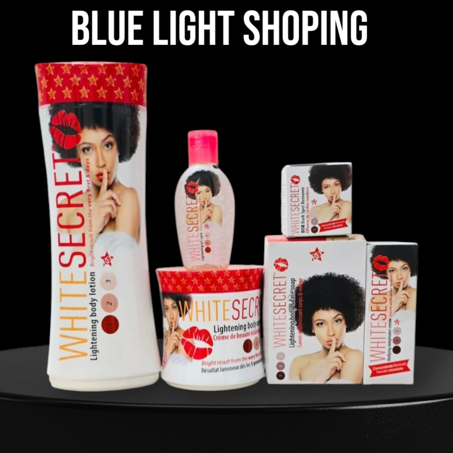 Blue Light Shopping Facebook ad